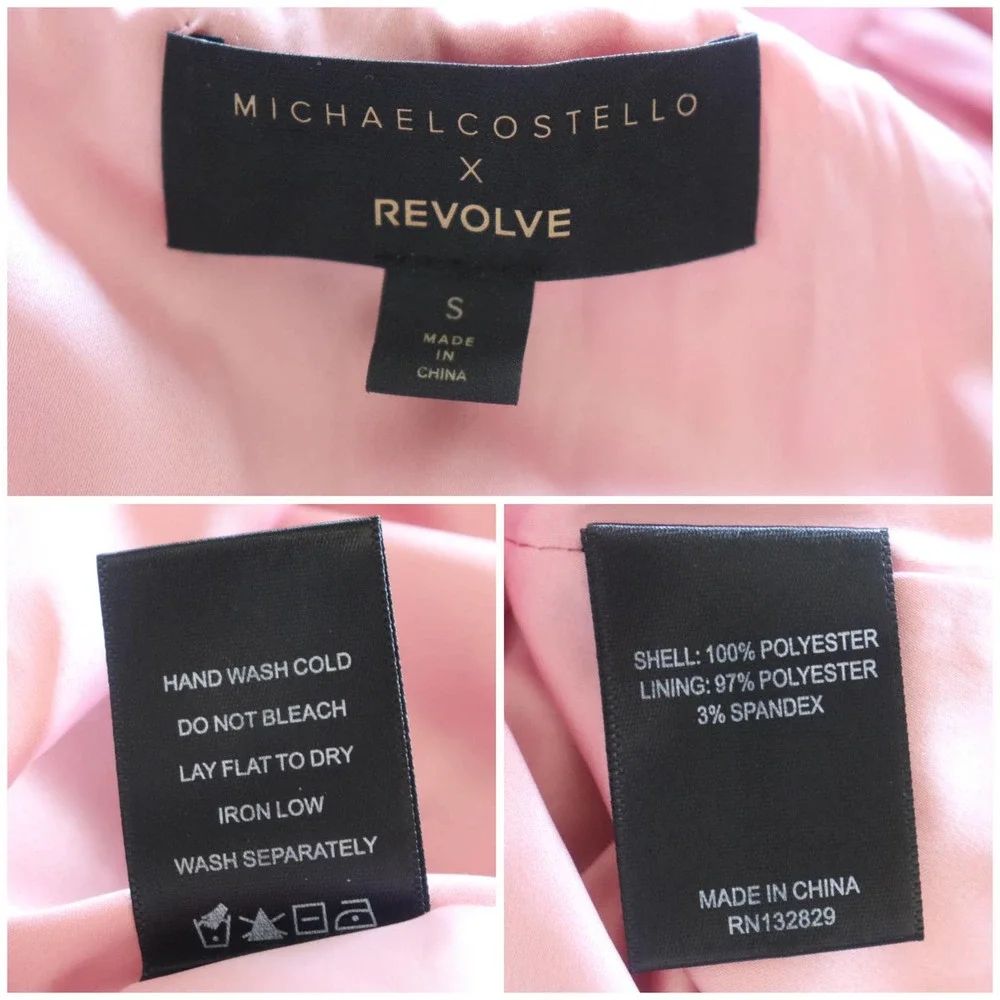 Michael Costello x REVOLVE Andrea Dress in Blush Size Small - Picture 8 of 8